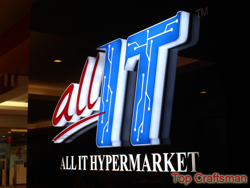 Full lit acrylic letter sign 010